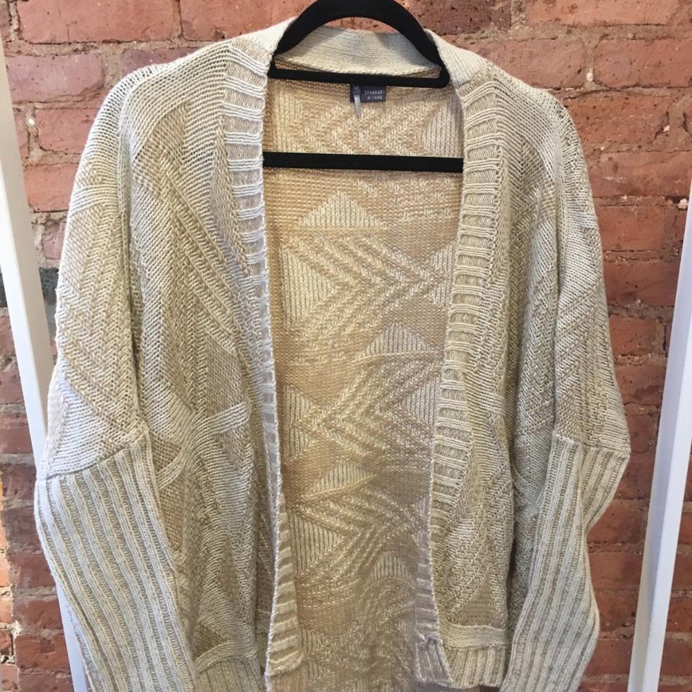 Sparkle & Fade Geo Print Sweater